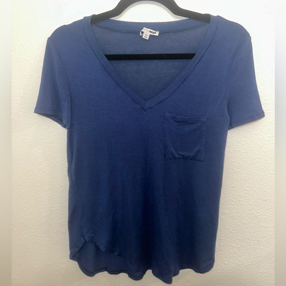 Blue Fashion Nova V Neck